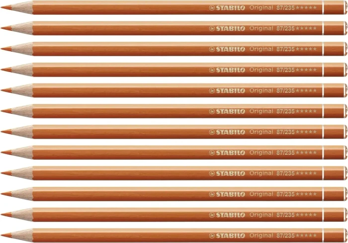 STABILO Original Buntstift orangerot, 12er-Pack