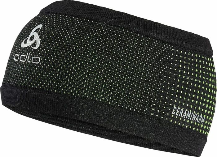 Odlo Velocity Ceramiwarm Stirnband black/safety yellow