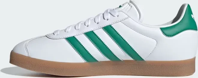 adidas Gazelle cloud white/bold green/gold metallic (Herren)