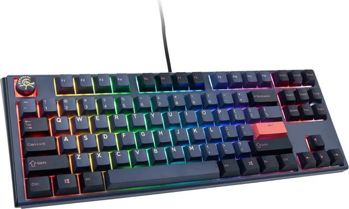 Ducky One 3 TKL, Cosmic Blue, PBT, LEDs RGB, MX SPEED RGB Silver, USB, US