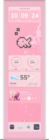 Hyte Y70 Touch Display Upgrade, 14.5" Touchscreen, Strawberry Milk