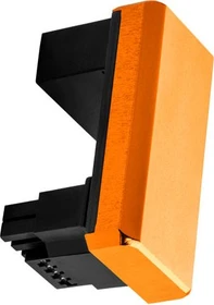 CableMod 12VHPWR Winkeladapter 180 Grad, Variante A, Sense-Pins an der Unterseite, orange