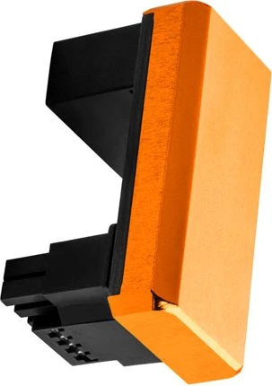CableMod 12VHPWR Winkeladapter 180 Grad, Variante A, Sense-Pins an der Unterseite, orange