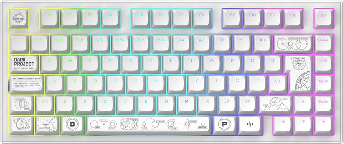 Dark Project ALU81A Terra Nova White ISO DE Multilingual Support QWERTY Image