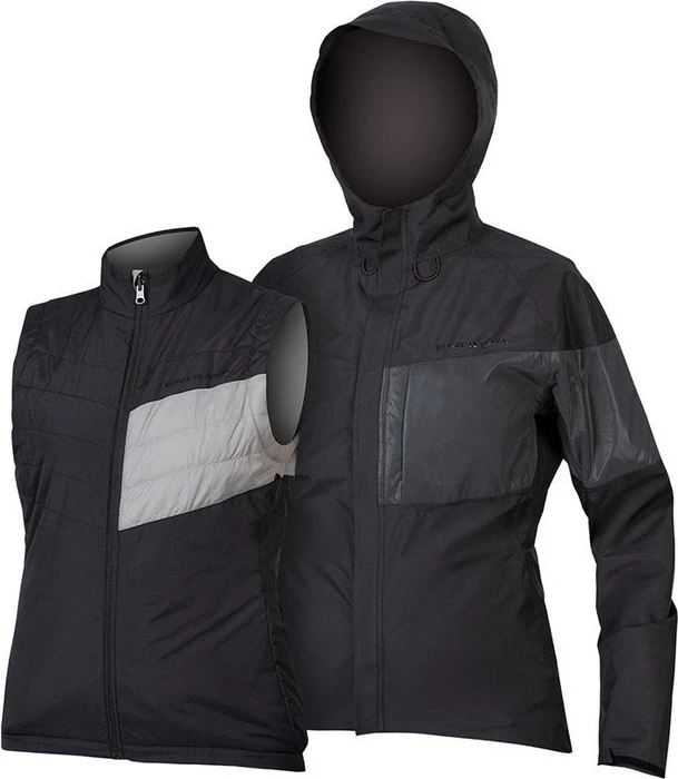 Endura Urban Luminite 3in1 II Fahrradjacke schwarz (Herren)