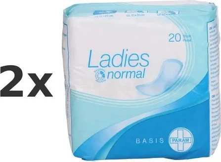 Param Ladies Inkontinenzvorlagen Basis normal Hygieneeinlage, 20 Stück