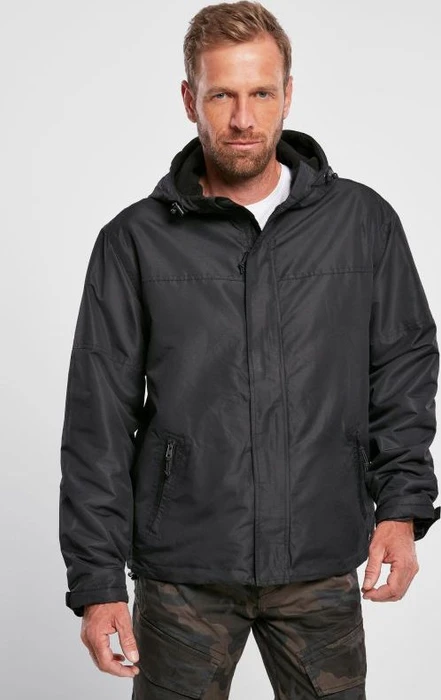 Brandit Windbreaker Frontzip Jacke schwarz (Herren)