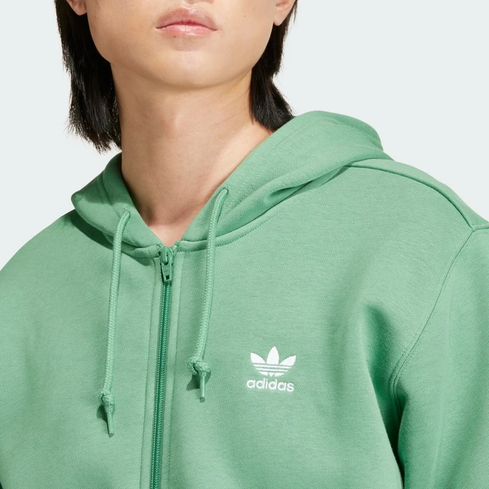 adidas Trefoil Essentials Hoodie preloved green/white (Herren)