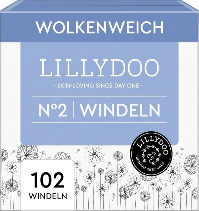 Lillydoo Gr.2 Einwegwindel, 4-8kg, 100 Stück