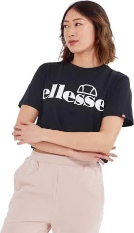ellesse Silo Crop T-Shirt kurzarm schwarz (Damen)