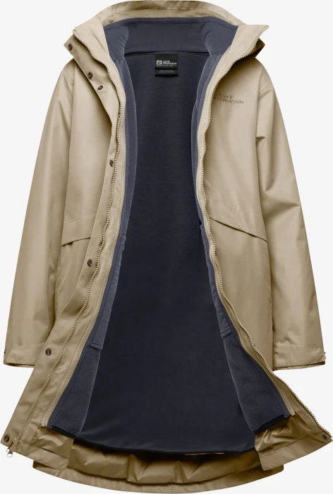 Jack Wolfskin Baylight 3in1 Funktionsmantel anis (Damen)