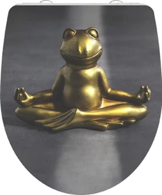 Schütte Duroplast High Gloss WC-Sitz mit Absenkautomatik und Schnellverschluss relaxing frog