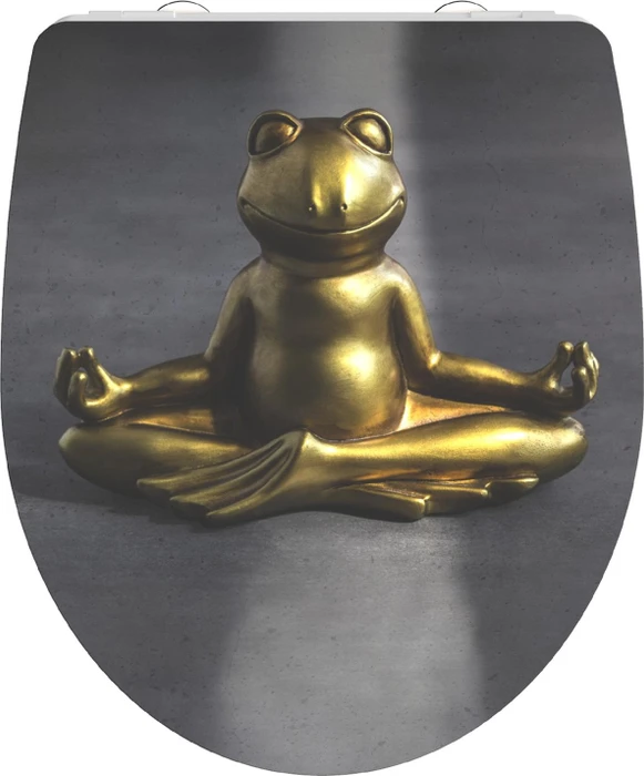 Schütte Duroplast High Gloss WC-Sitz mit Absenkautomatik und Schnellverschluss relaxing frog