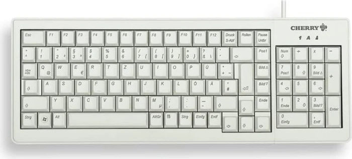 Cherry G84-5200 Compact Keyboard hellgrau, Cherry ML, PS/2 & USB, CH