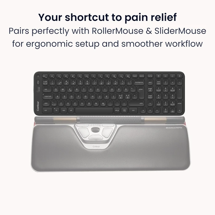 Contour Design Balance Mid-Size Compact Wireless Keyboard, schwarz, USB/Bluetooth, ND