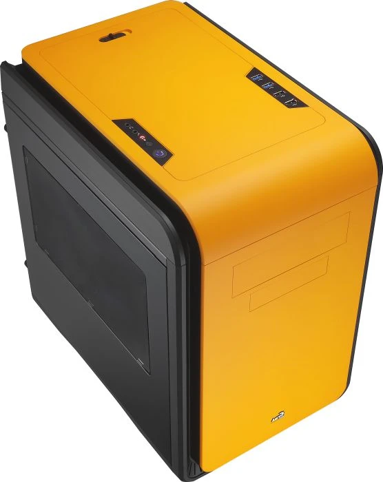AeroCool DS Cube Orange Window Edition, Acrylfenster