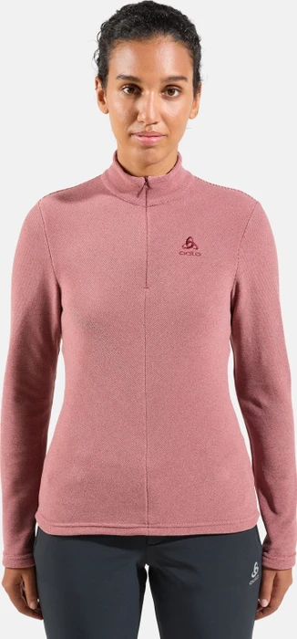 Odlo Roy Mid Funktionsshirt langarm pale mauve/spiced apple (Damen)
