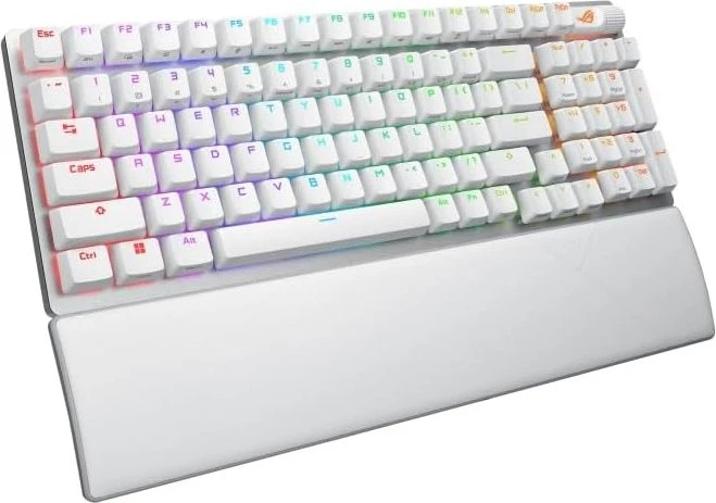 ASUS ROG Strix Scope II 96 Wireless, White, PBT, hot-swap, ROG NX SNOW, USB/Bluetooth, UK