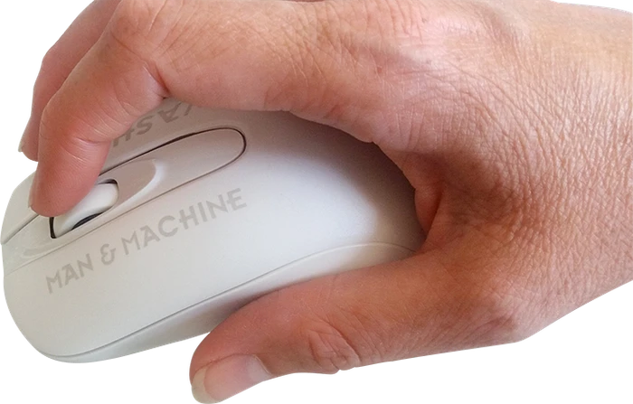 Man & Machine C Mouse washable wireless, weiß, USB