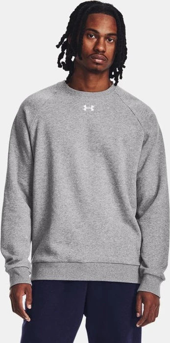 Under Armour Rival Fleece Crew Sweatshirt castlerock light heather/white (Herren)