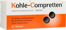 Kohle-Compretten Tabletten, 60 Stück