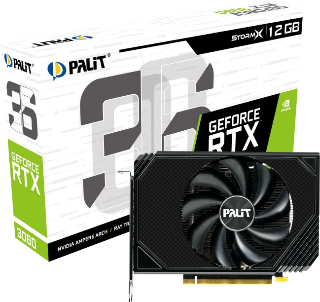 Palit GeForce RTX 3060 StormX, 12GB GDDR6, HDMI, 3x DP