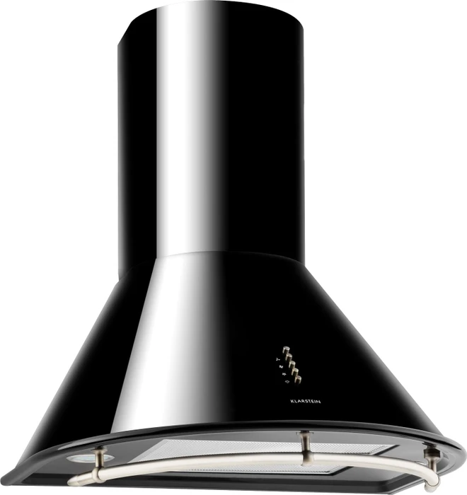 Klarstein Lumio Neo Retro Wand-Dunstabzugshaube schwarz