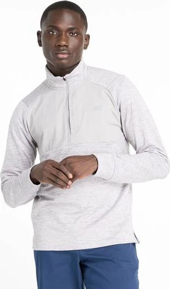 New Balance Athletics Heat Grid 1/2 Zip Funktionsshirt langarm athletic grey (Herren)