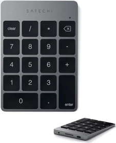 Satechi Aluminum Slim Wireless Keypad (USB-C), Space Gray, Bluetooth