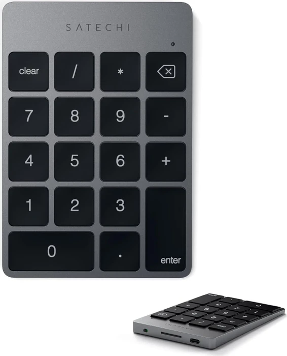 Satechi Aluminum Slim Wireless Keypad (USB-C), Bluetooth
