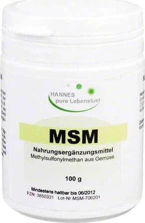 Hannes pure Lebenslust MSM Pulver, 100g
