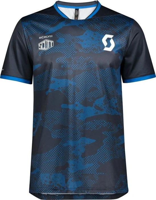 Scott Trail Flow Trikot kurzarm skydive blue (Herren)