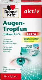 Doppelherz Augen-Tropfen Hyaluron 0.4% Extra, 5ml (10x 0.5ml)