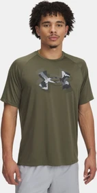Under Armour Tech Print Fill Funktionsshirt kurzarm marine od green/black (Herren)