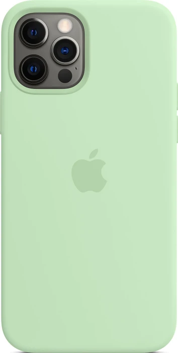 Apple Silikon Case mit MagSafe für iPhone 12/iPhone 12 Pro Pistazie