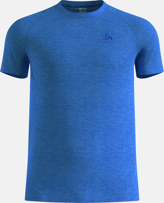 Odlo Essential Seamless 2.0 Laufshirt kurzarm dazzling blue melange (Herren)