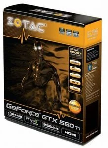 Zotac GeForce GTX 560 Ti, 1GB GDDR5, 2x DVI, HDMI, DP