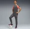 Puma individualLIGA Trainingshose lang shadow gray/puma white/glowing red (Herren) Vorschaubild