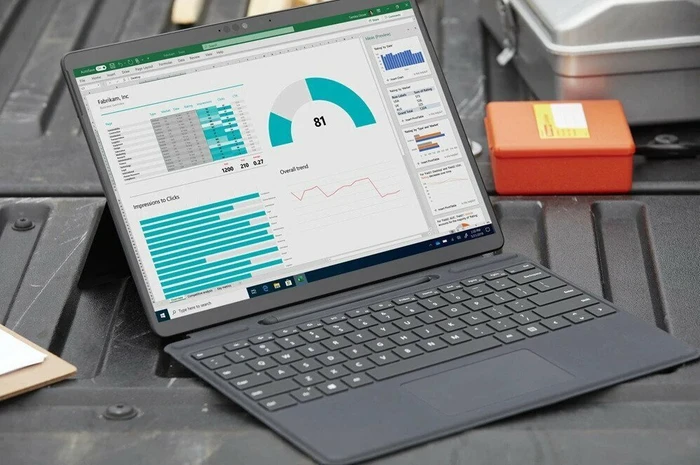 Microsoft Surface Pro X Signature Keyboard Slim Pen Bundle, schwarz, ES, Business
