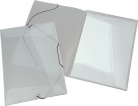 Eichner Dreiflügelmappe mit Gummizug, A4, transparent, 10er-Pack