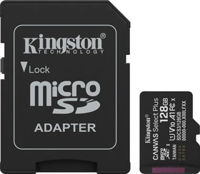 Kingston Canvas Select Plus Gen3 R150 128GB Kit, UHS-I U1, A1, Class 10