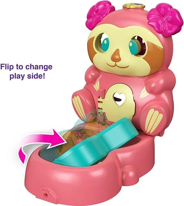 Mattel Polly Pocket - Drehspaß-Schatulle Faultier
