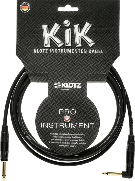 Klotz KIK gewinkelt schwarz 6.0m