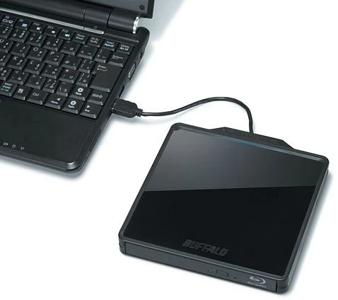 Buffalo MediaStation, SlimLine schwarz, USB 2.0