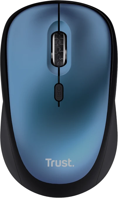 Trust Yvi+ Silent Wireless Mouse blau, ECO zertifiziert, USB