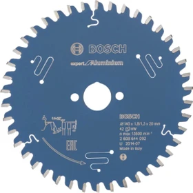 Bosch Professional Expert for Aluminium Kreissägeblatt 42Z, 140x1.3x20mm, 1 Stück
