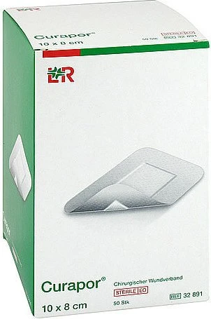 Lohmann & Rauscher Curapor Wundverband steril chirurgisch, 8 x 10cm, 50 Stück