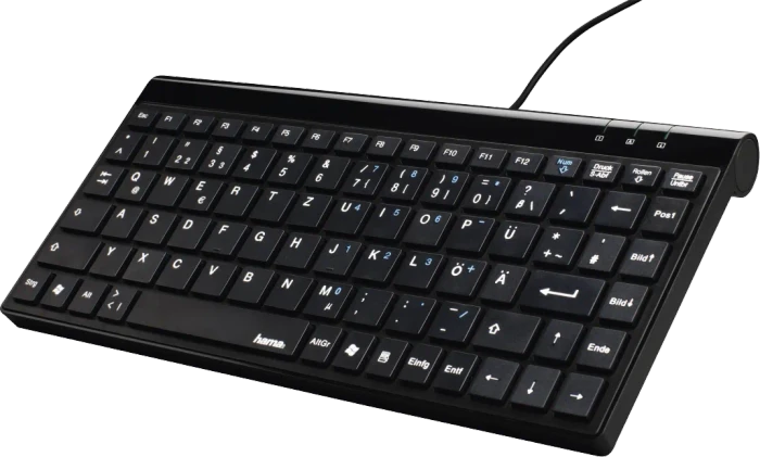 Hama SL720 Slimline Keyboard, USB, DE