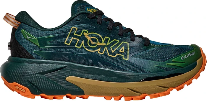 Hoka Mafate 5 tidal wave/mustard seed (Herren)