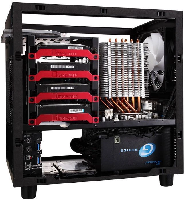 Cooltek W1 schwarz, Acrylfenster, Mini-ITX